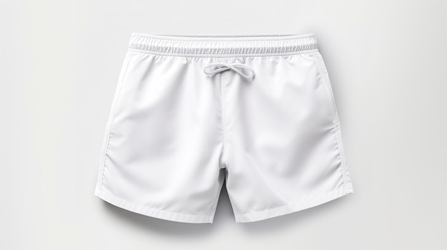 Swim Shorts Mockup Plain white