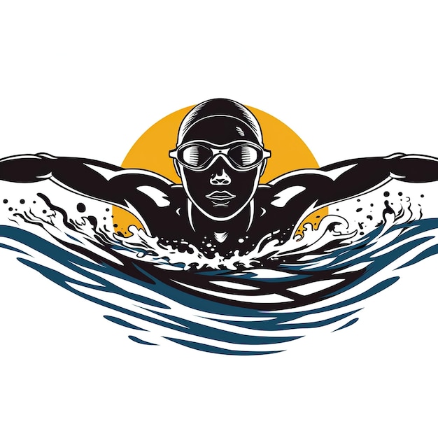 Photo swimmer logo