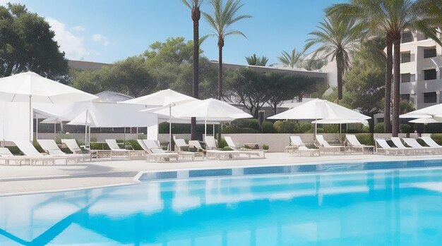 Swimming pool and beach of luxury hotel and outdoor pools and a spa amara dolce vita luxury hotel