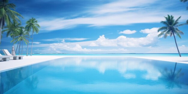 the swimming pool by lake tiki maldives