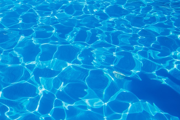 Swimming pool in a complex with blue water