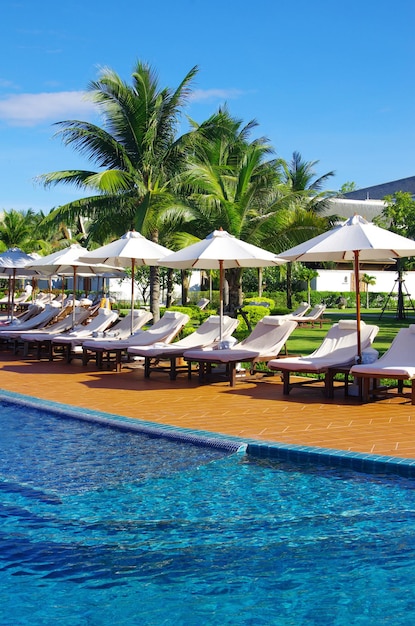 Swimming pool in hotel Thailand