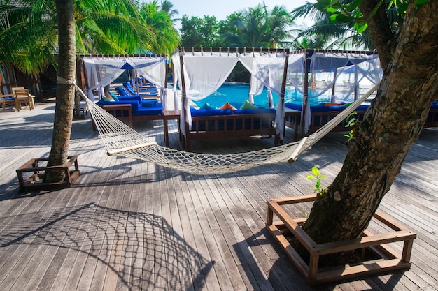 Swimming pool in hotel Thailand