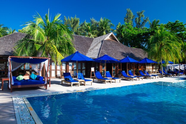 Swimming pool in hotel Thailand