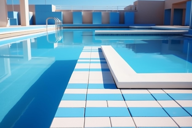 Foto swimming pool in summer time