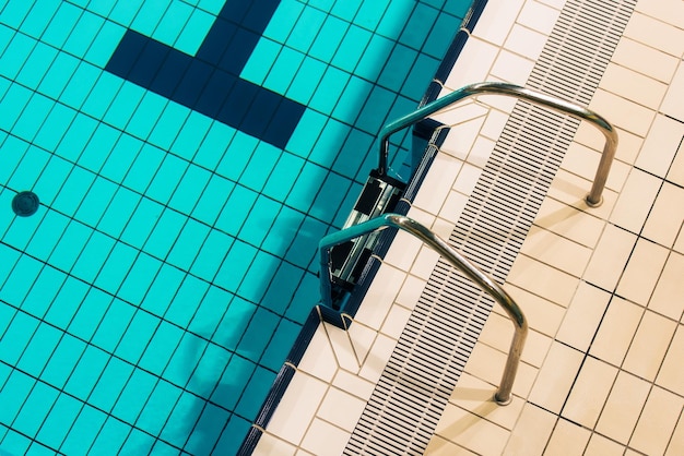 Photo swimming pool ladder