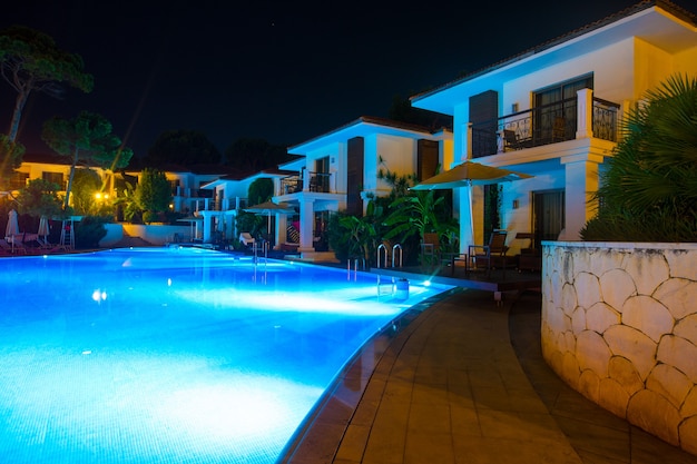 Swimming pool of luxury hotel