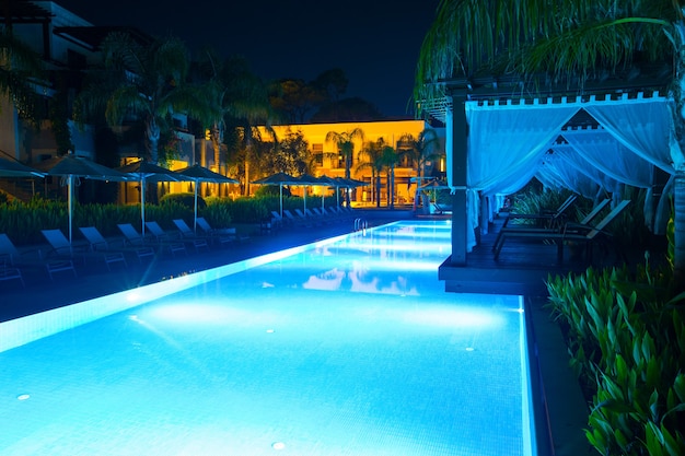 Swimming pool of luxury hotel