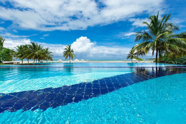 Swimming pool of luxury hotel