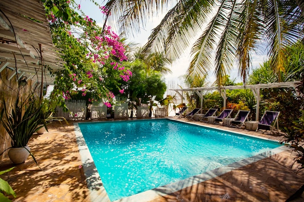 The swimming pool at or near hotel villa