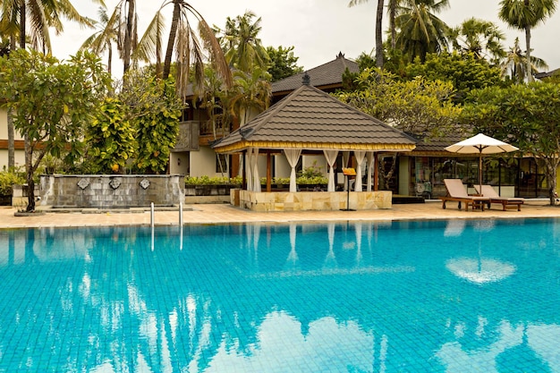 The swimming pool at or near the resort