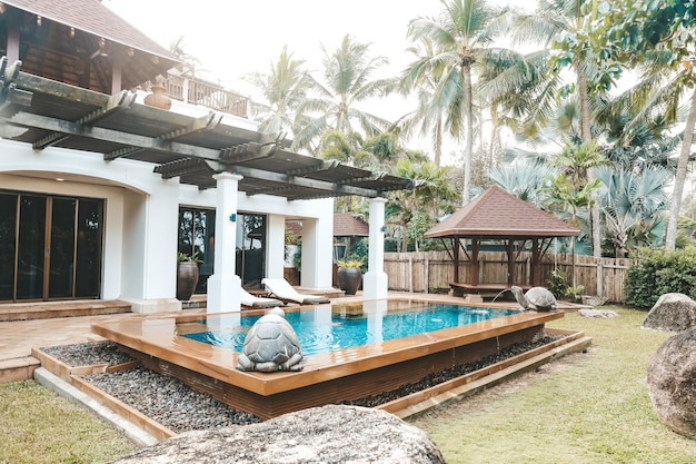 The swimming pool at or near the resort