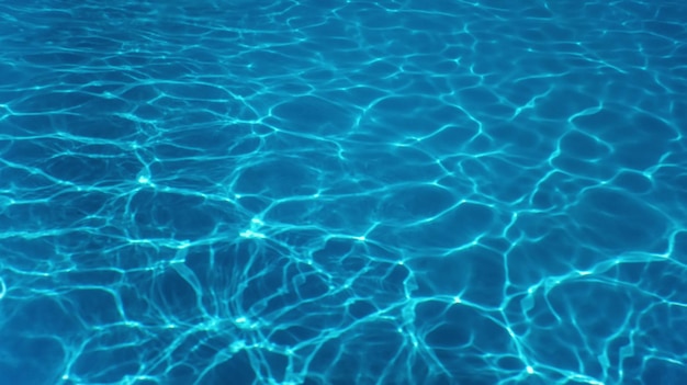 Swimming pool water sun reflection background. Ripple Water.