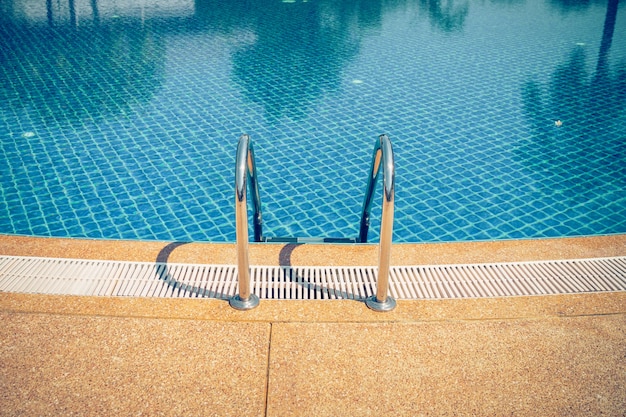 swimming pool with stair at sport center