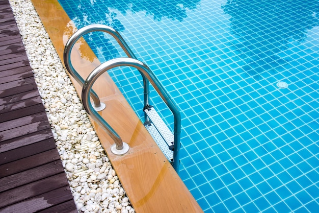 Swimming pool with stair