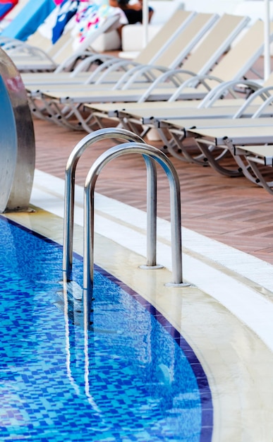 Swimming pool with stairs