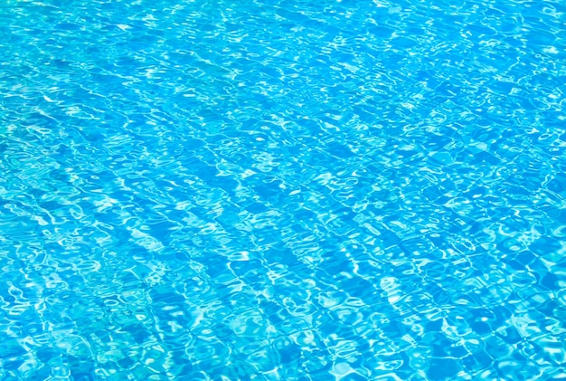 Swimming pool with sunny reflections