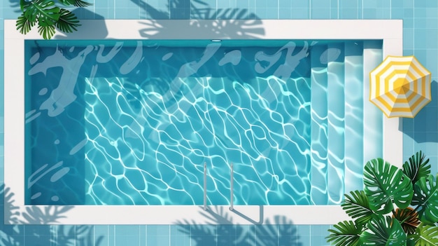 swimming pool without people in home different views