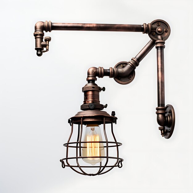 Swing Arm Lamp Stylish Isolated Design for Podcasting Content Creation and Room Decor