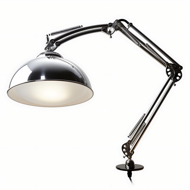 Photo swing arm lamp stylish isolated design for podcasting content creation and room decor