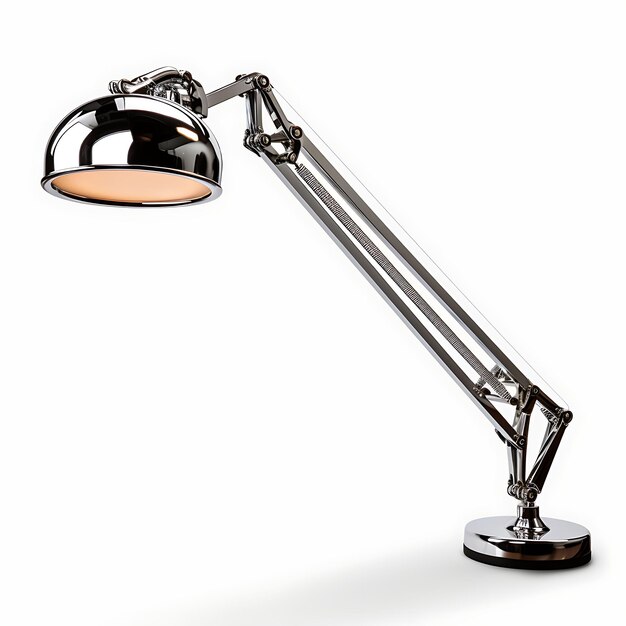 Photo swing arm lamp stylish isolated design for podcasting content creation and room decor