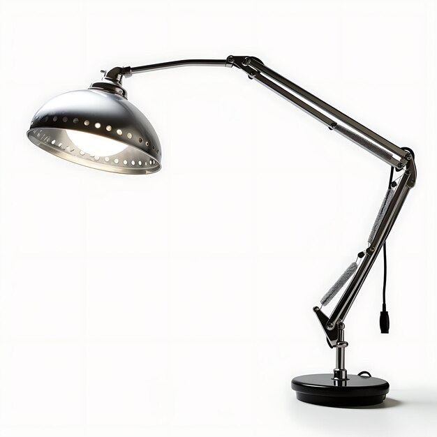 Photo swing arm lamp stylish isolated design for podcasting content creation and room decor