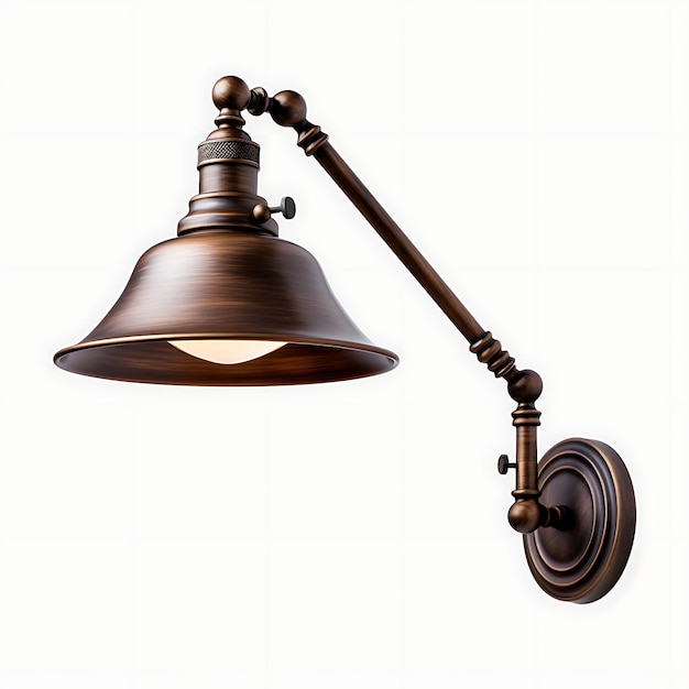 Photo swing arm lamp stylish isolated design for podcasting content creation and room decor