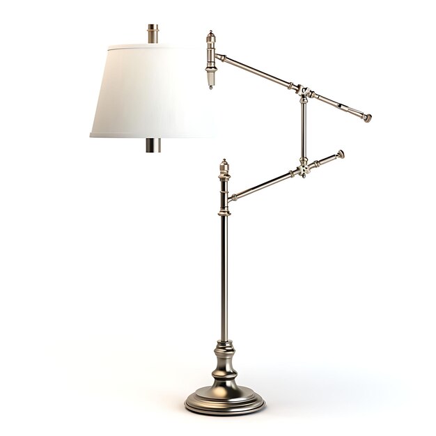 Photo swing arm lamp stylish isolated design for podcasting content creation and room decor