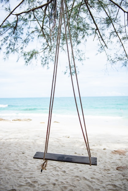 Foto swing op het strand