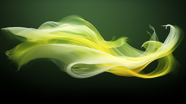 Swirl of vibrant green hues dances and twists forming a captivating and ethereal atmosphere