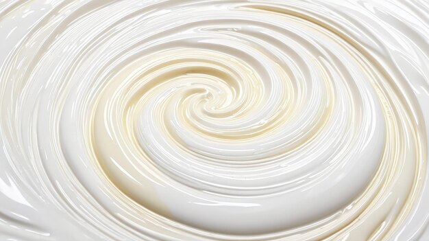 Swirl of White Paint on White Background