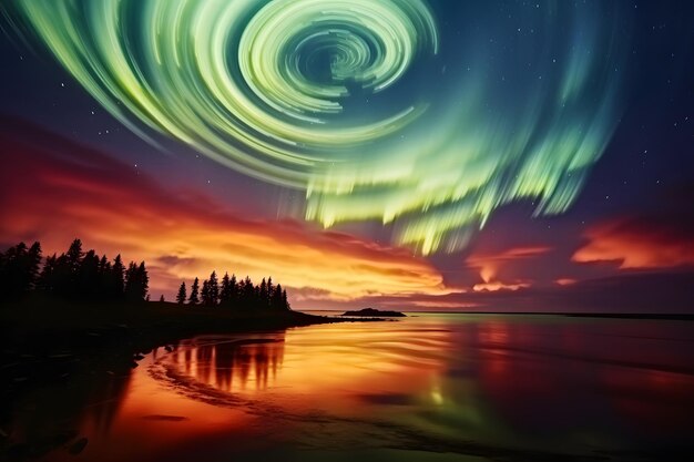 swirling auroras aurora borealis background aurora sky northern lights scene auroras borealis