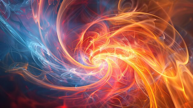 Swirling Energy Waves Abstract Background