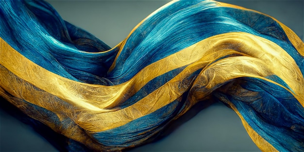 Swirling golden and blue background