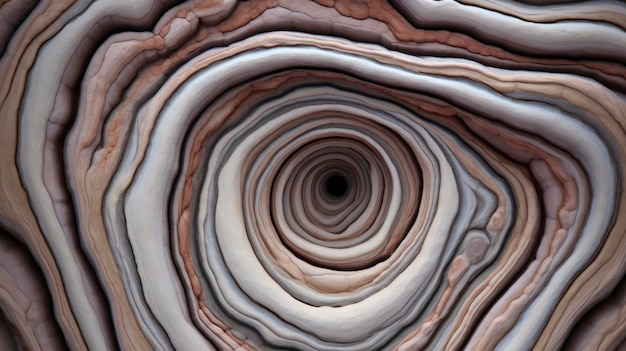 Swirling patterns in the layers of a geological formation Created with Generative AI technology