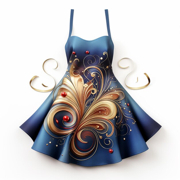 swirling starry dress