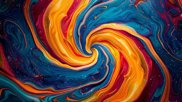 Swirls in Psychedelic 1960s Style