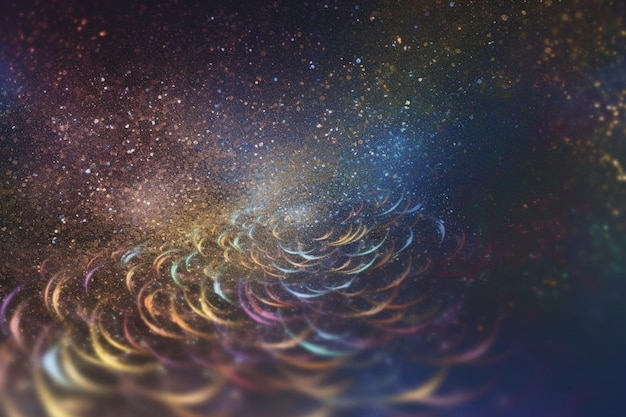 Swirly частицы многоцветный блеск фона