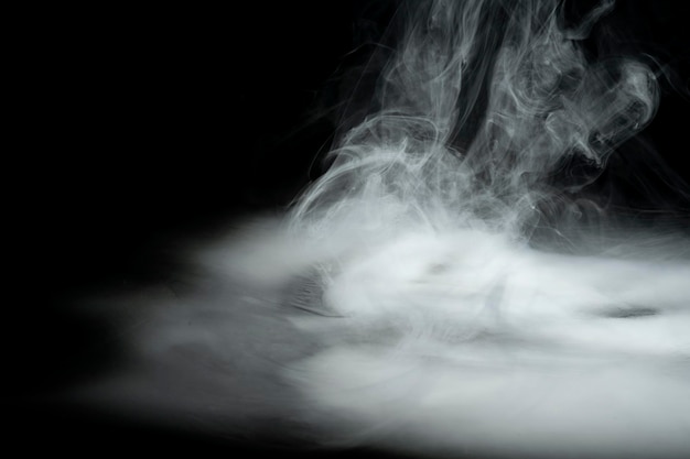 Swirly white smoke