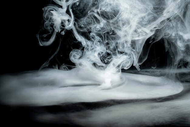 Swirly white smoke