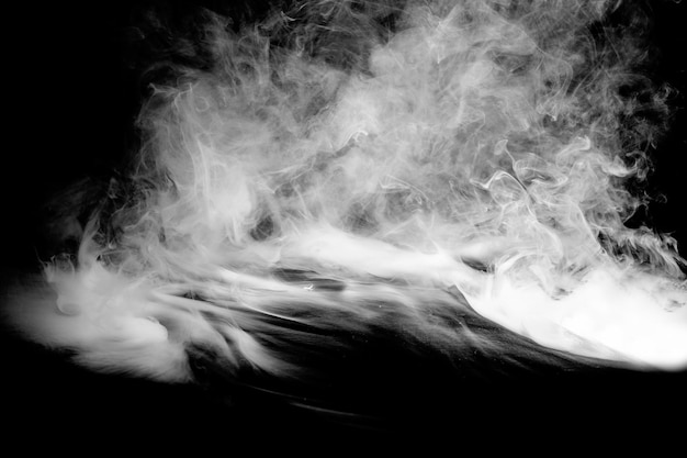 Swirly white smoke