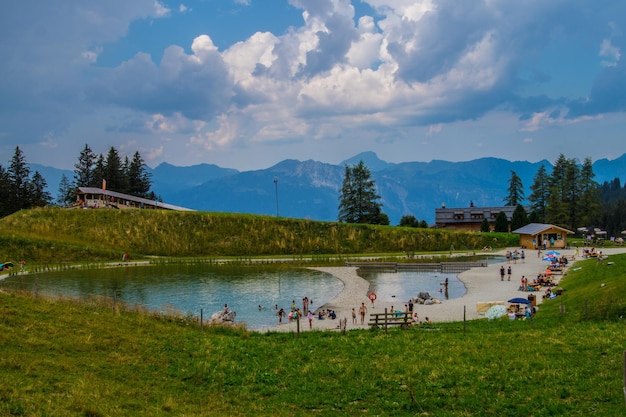 Swiss alps landscape