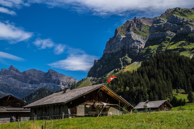 Swiss alps landscape