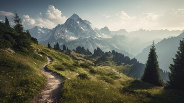 Swiss Alps Peninsula A Majestic Landscape Photograph