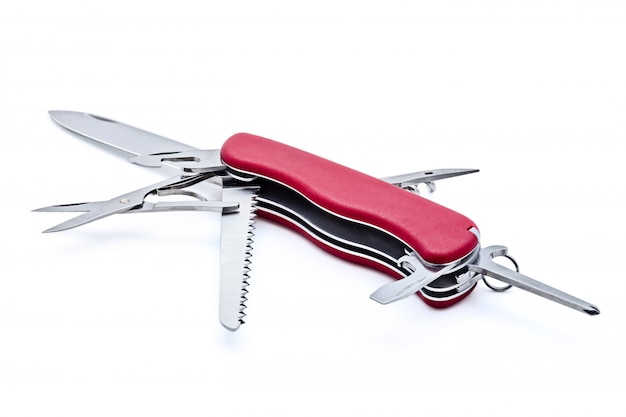 Swiss army knife isolated