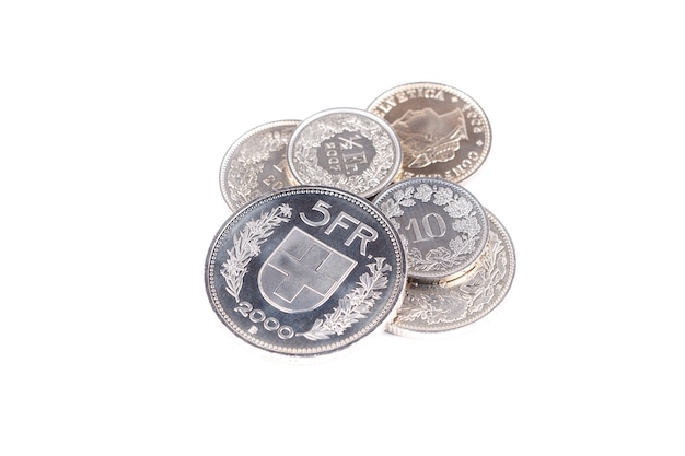Монеты швейцарский франк