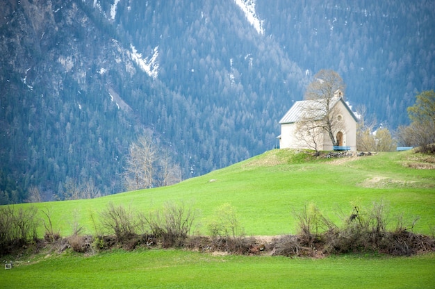 Foto paesaggio svizzero