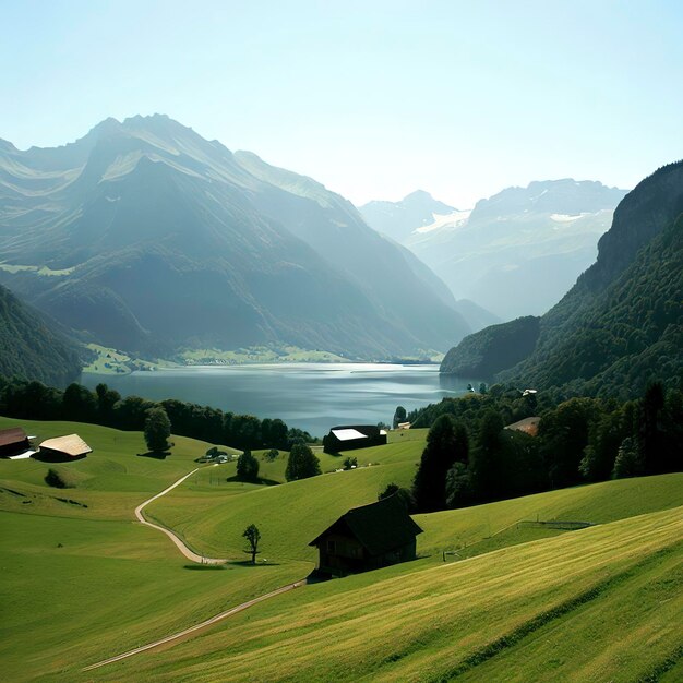 Photo swiss landscapes