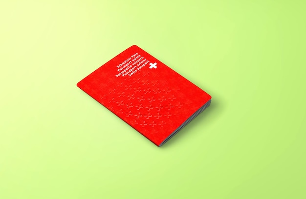 Photo swiss passport official passport of switzerland