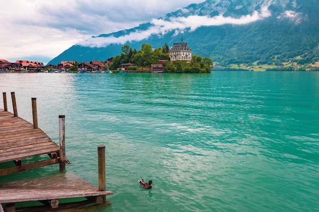 Swiss village Iseltwald, Switzerland